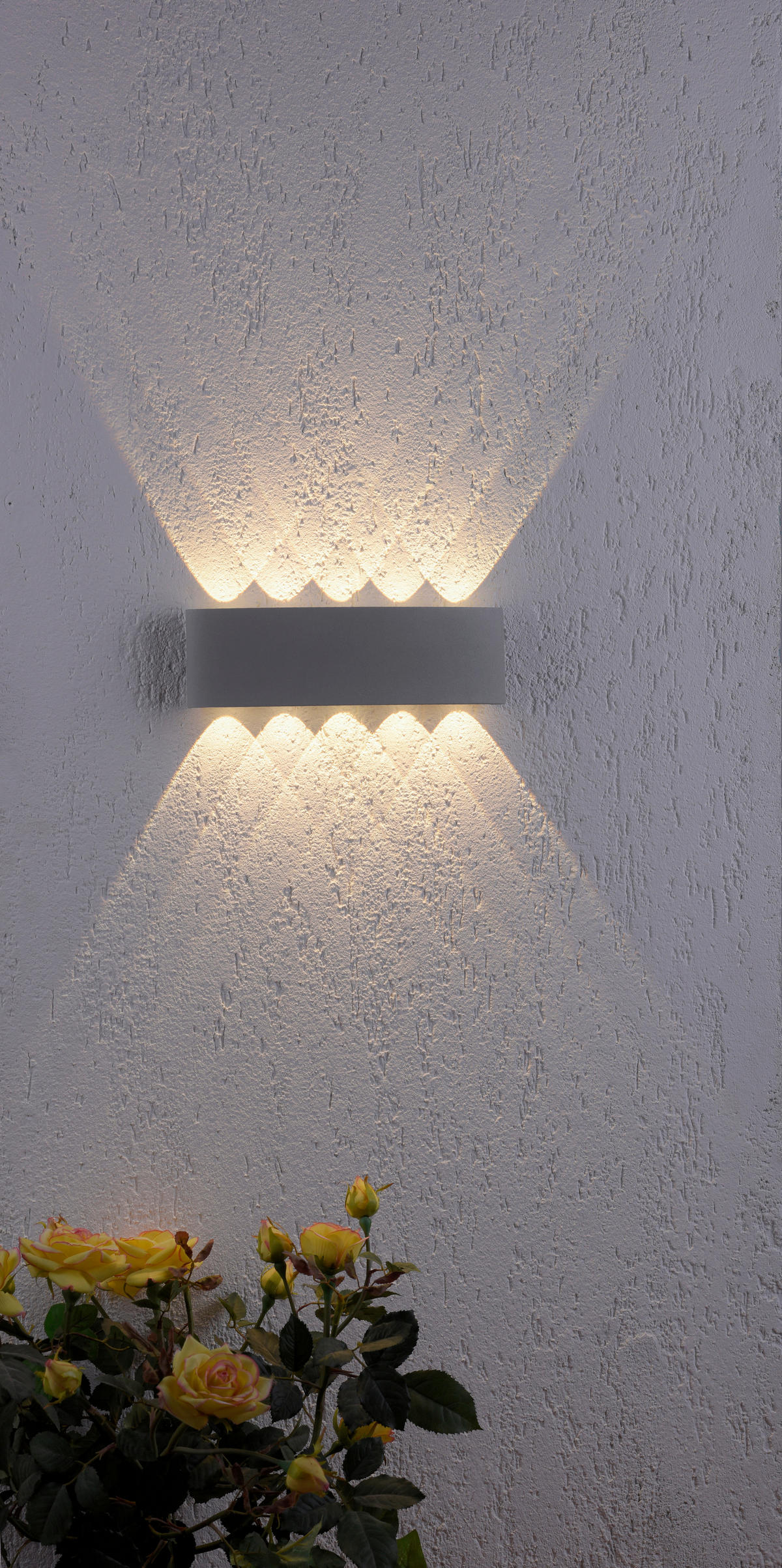 LED-WANDLEUCHTE Carlo 27/4,7/8 cm   - Silberfarben, Design, Metall (27/4,7/8cm) - Paul Neuhaus