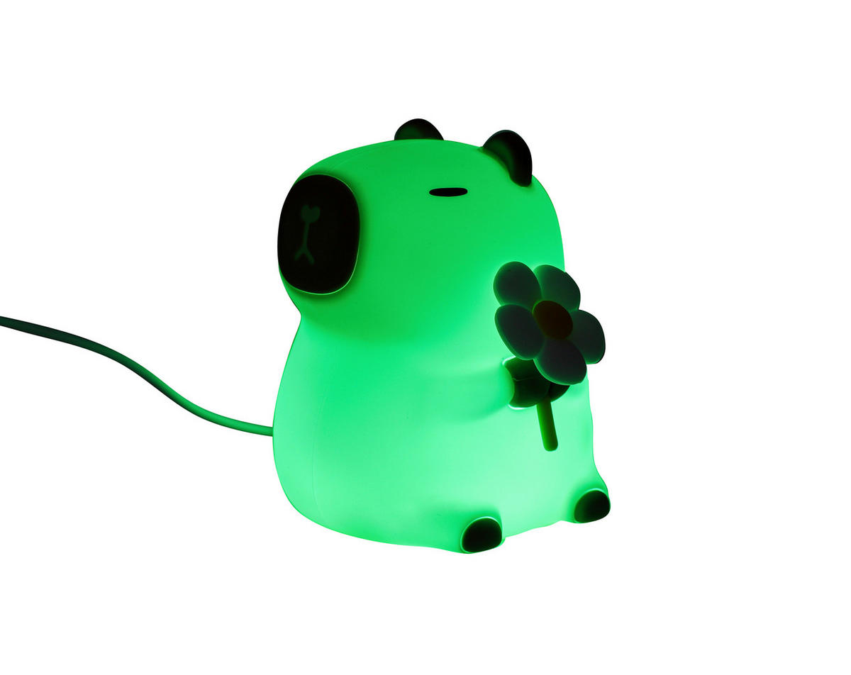 NACHTLICHT Capybara 9,2/11,1/9,1 cm   - Creme, Trend, Kunststoff (9,2/11,1/9,1cm) - Novel