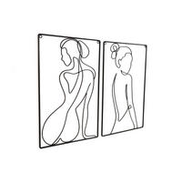 NÁSTENNÁ DEKORÁCIA 35/45/0.8 cm  - Basics, kov (35/45/0.8cm)