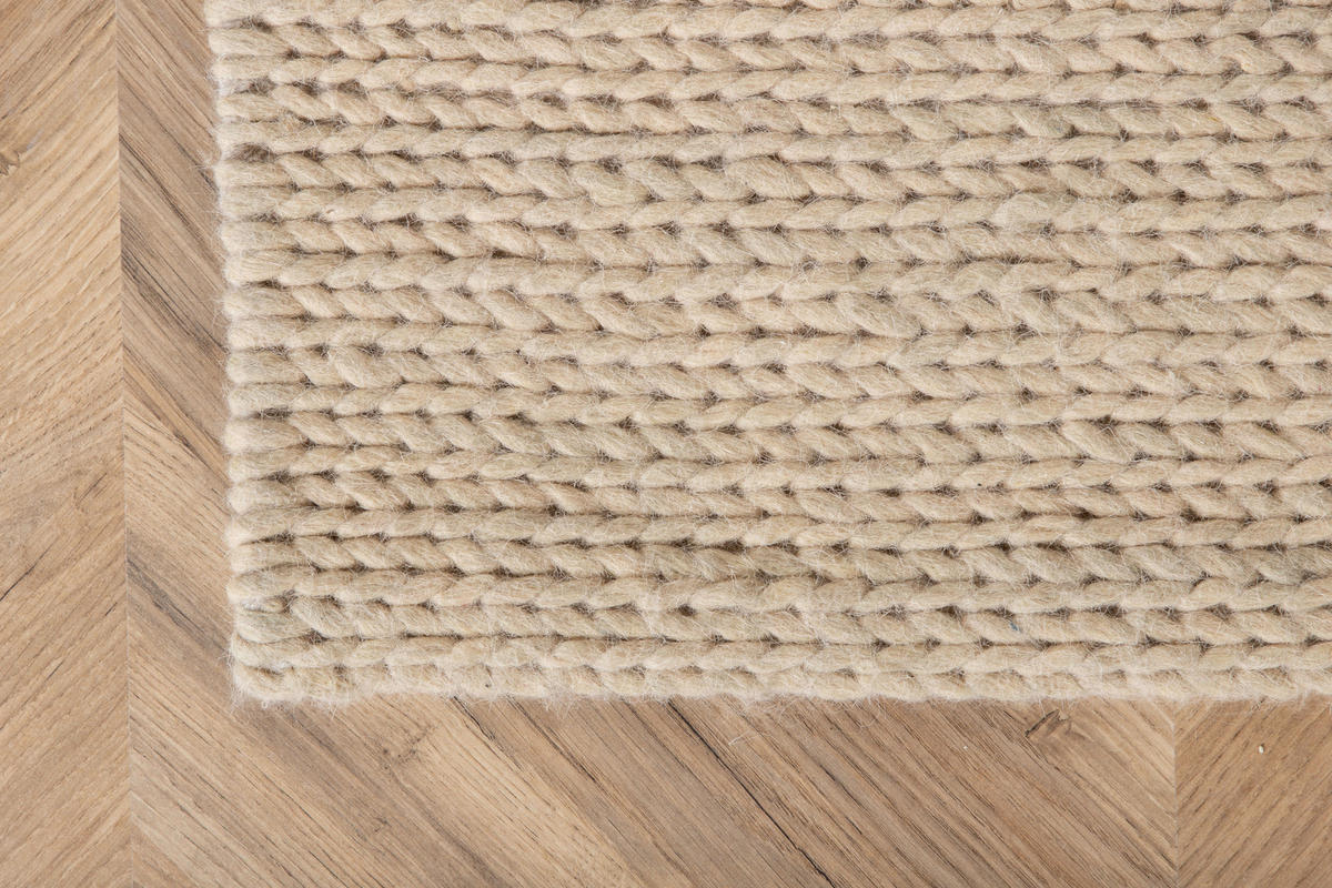FLACHWEBETEPPICH 160/230 cm Weiß  - Weiß, LIFESTYLE, Textil (160/230cm) - P & B