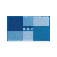 BADTEPPICH MERKUR Blau 65/115 cm  - Blau, Basics, Kunststoff/Textil (65/115cm) - Grund