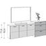 KOMMODE Kernnussbaum furniert Nussbaumfarben, Weiß - Nussbaumfarben/Alufarben, Design, Holz/Metall (246,4/92,4/32cm) - Ambiente by Hülsta