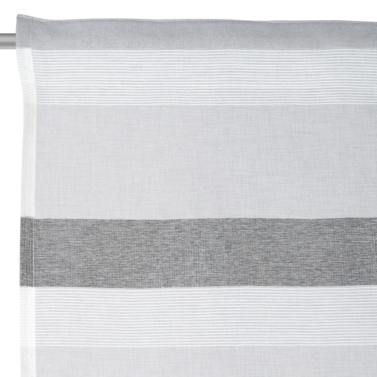 GOTOVA ZAVESA antracit, srebrna - srebrna/antracit, Osnovno, tekstil (135/245cm) - Esposa