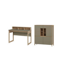 BÜRO erweiterbar, Typenauswahl Eukalyptusholzfarben - Eukalyptusholzfarben, Design, Holzwerkstoff - MID.YOU