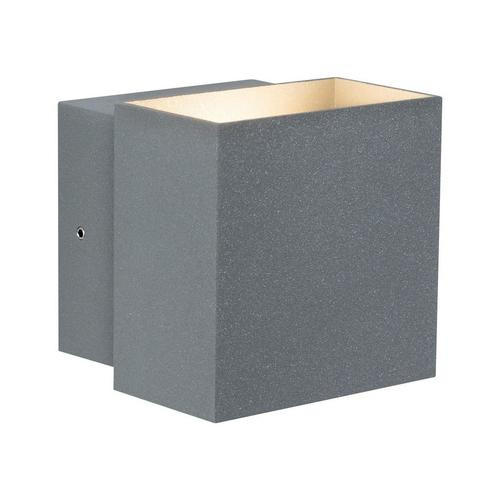 LED-WANDLEUCHTE   - Grau, Basics, Metall (10/9,3/10cm) - Paulmann