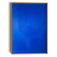 UNIKAT Abstraktes 50/70/3 cm  - Schwarz/Hellblau, Basics, Holz (50/70/3cm) - Reinders!
