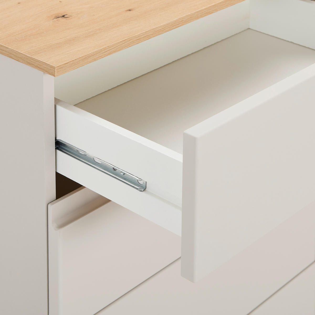 KOMMODE Swim, 100/80/40 cm, 4 Schublade(n)  - Kaschmir/Eiche Artisan, Design, Holzwerkstoff/Kunststoff (100/80/40cm) - MID.YOU