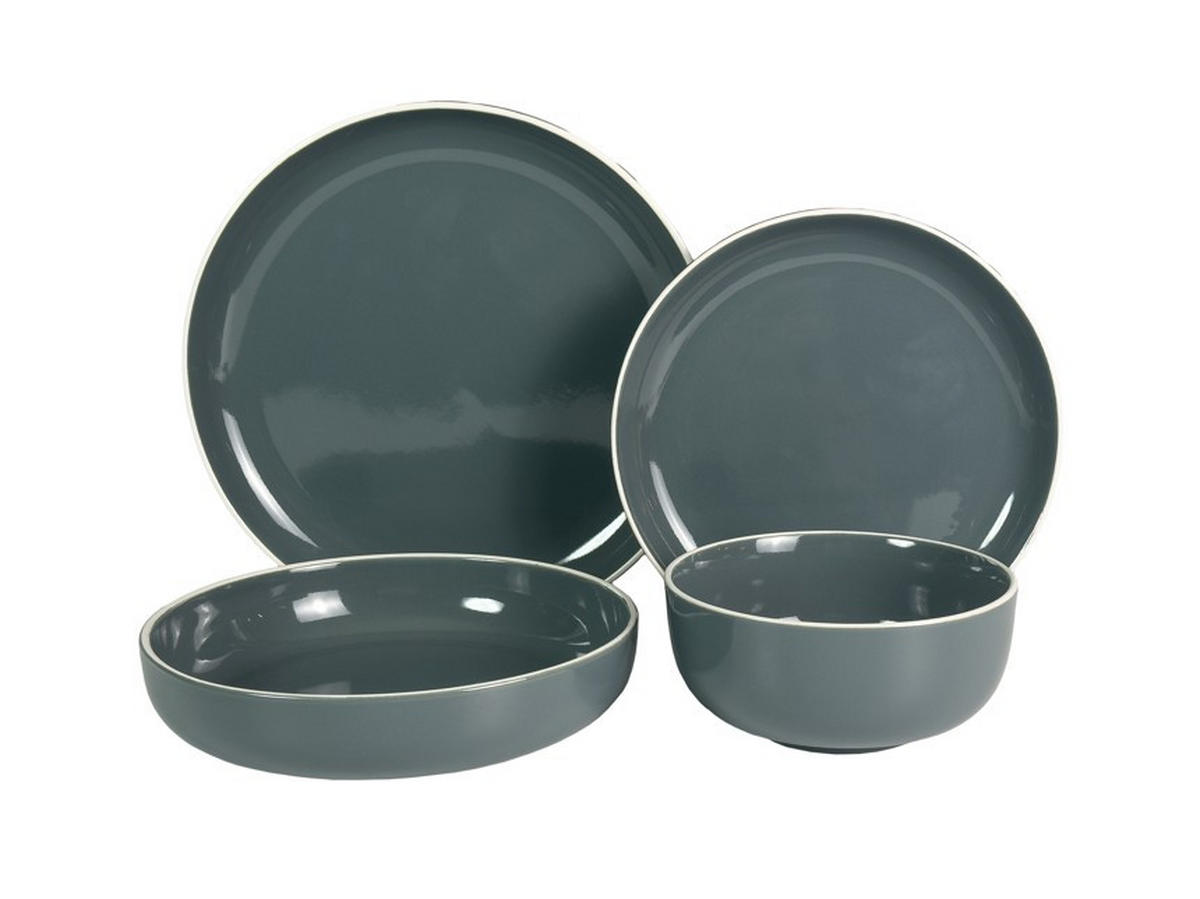 KOMBISERVICE Blau Bastia azzurro 16-teilig 4 Personen  - Blau, Trend, Keramik - Novel