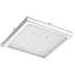 LED-PANEEL - Chromfarben/Klar, Design, Glas/Metall (32/32/5,5cm)