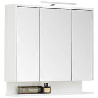 SPIEGELSCHRANK 74,5/71,4/16 cm  - Weiß, Basics, Glas/Holzwerkstoff (74,5/71,4/16cm) - Stylife