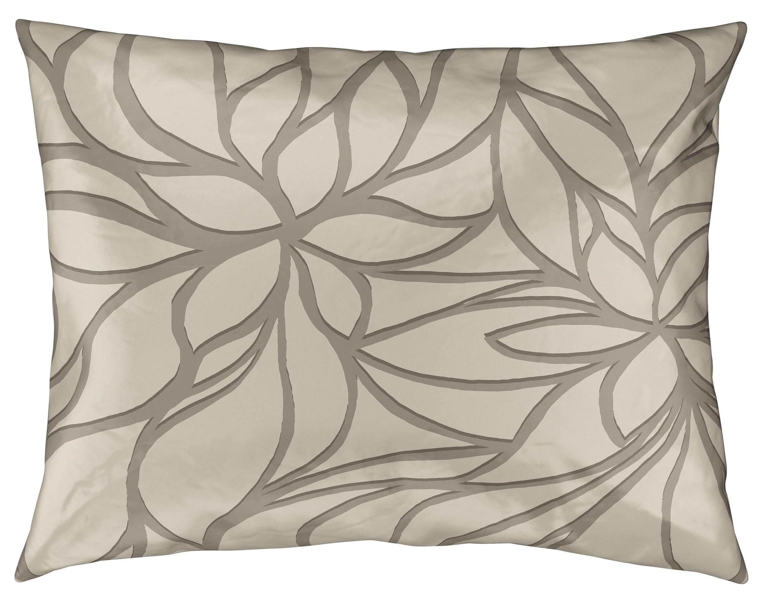 BETTWÄSCHE FLEUR Satin 140/200 cm  - Grau, KONVENTIONELL, Textil (140/200cm) - Boxxx