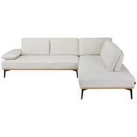 ECKSOFA JOOP! SELECT II Creme Flachgewebe  - Anthrazit/Creme, Design, Holz/Textil (297/240cm) - Joop!