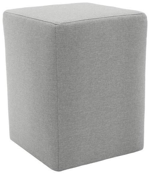HOCKER Webstoff Silberfarben  - Silberfarben/Schwarz, Design, Kunststoff/Textil (38/47/38cm) - LOOKS by W.Joop