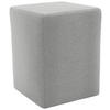 HOCKER Webstoff Silberfarben  - Silberfarben/Schwarz, Design, Kunststoff/Textil (38/47/38cm) - LOOKS by W.Joop