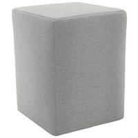 HOCKER Webstoff Silberfarben  - Silberfarben/Schwarz, Design, Kunststoff/Textil (38/47/38cm) - LOOKS by W.Joop
