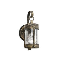 AUßENWANDLEUCHTE Taverna   - Schwarz, LIFESTYLE, Glas/Metall (12,5/26/17cm)