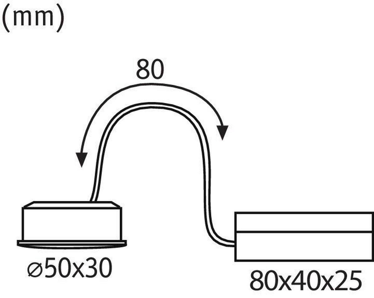 DECKENLEUCHTE  5,0/3,0 cm    - Creme, Basics, Kunststoff (5,0/3,0cm) - Paulmann