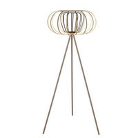 LED-STEHLEUCHTE 140/44/168 cm    - Sandfarben/Schwarz, Basics, Metall (140/44/168cm)