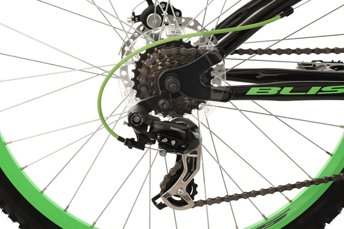 MOUNTAINBIKE 26 Zoll  - Schwarz/Grün, Basics, Metall - KS Cycling