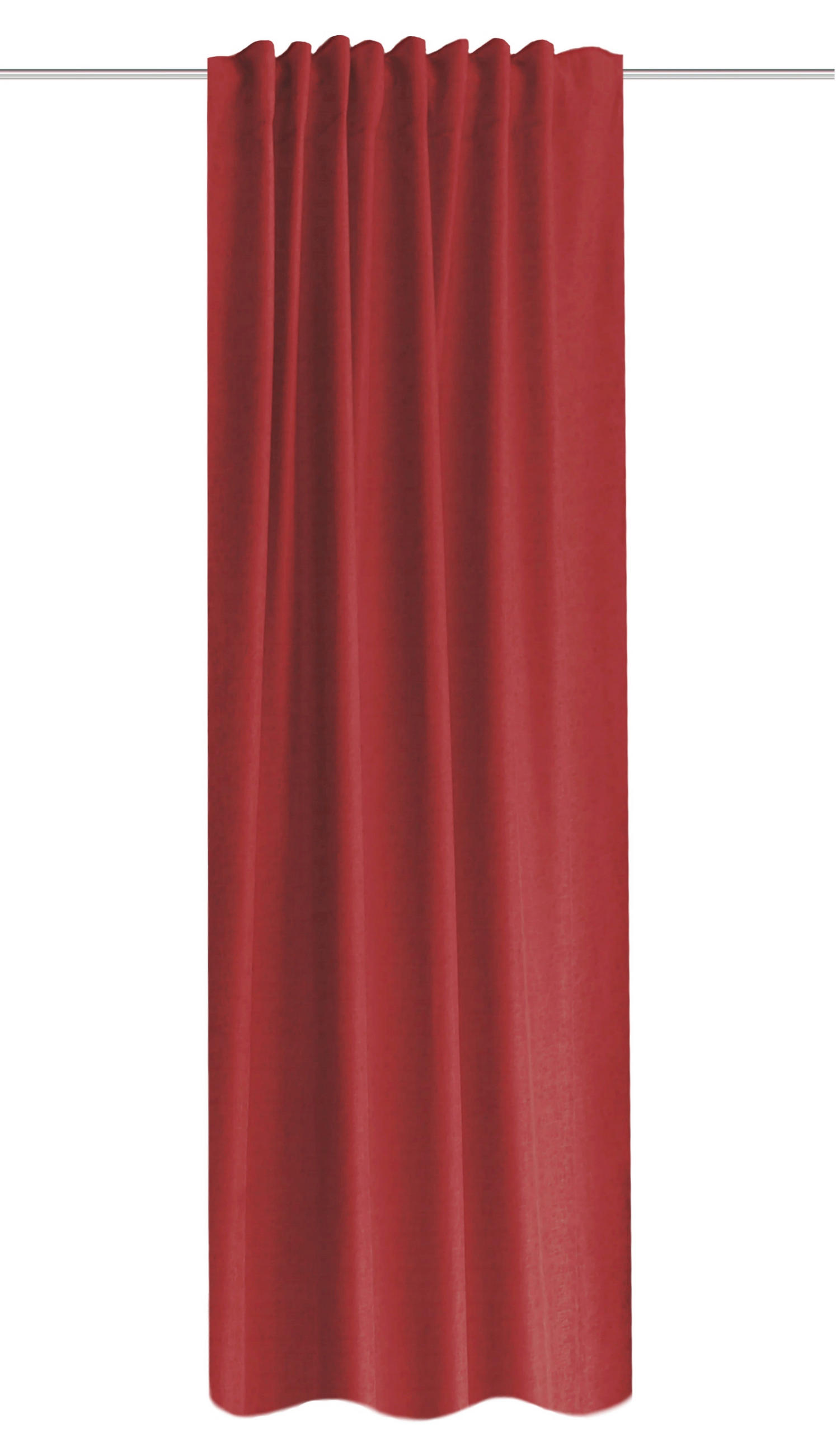 WÄRMESCHUTZVORHANG ESKIMO blickdicht 135/245 cm   - Bordeaux, Basics, Textil (135/245cm)