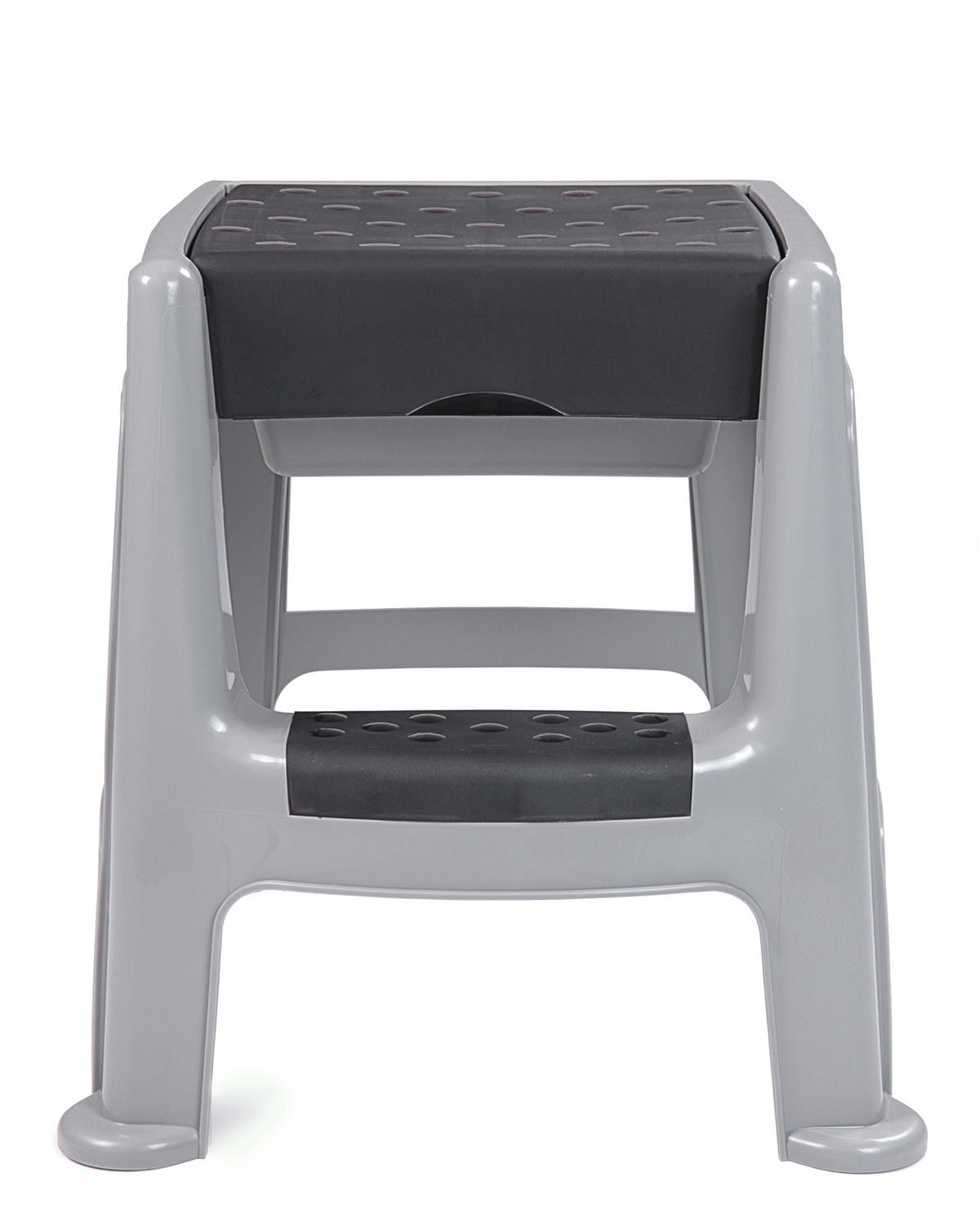 TRITTHOCKER  - Grau, Basics, Kunststoff (44/47/47cm)