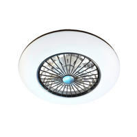 STROPNI VENTILATOR   /4800 lm/3000-6500 K// - črna/bela, Basics, umetna masa (55/14cm)