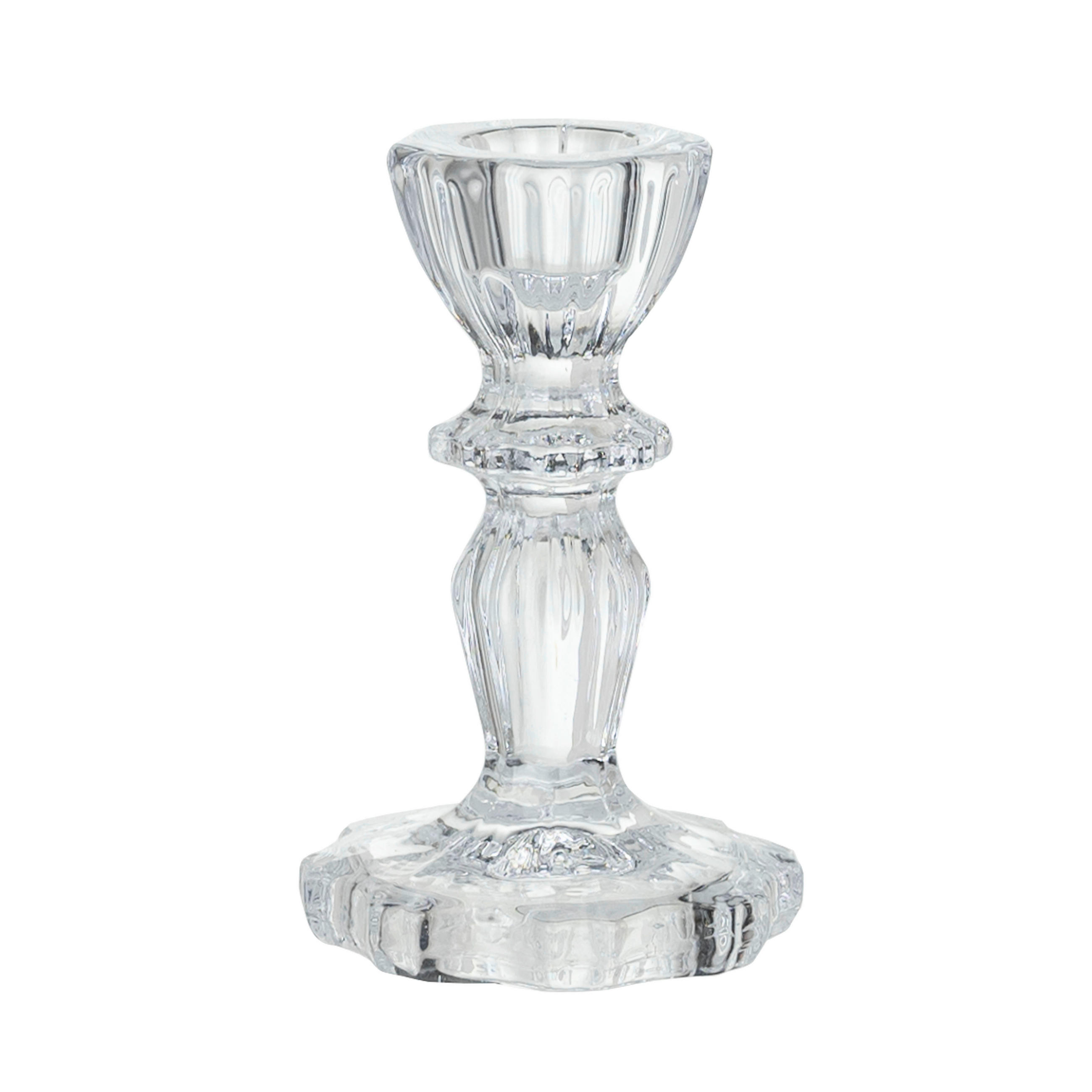 GYERTYATARTÓ - átlátszó, Basics, Üveg (6,8/11cm) - Ambia Home