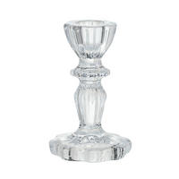 STOJAN NA SVIEČKU  sklo - číra, Basics, sklo (6,8/11cm) - Ambia Home