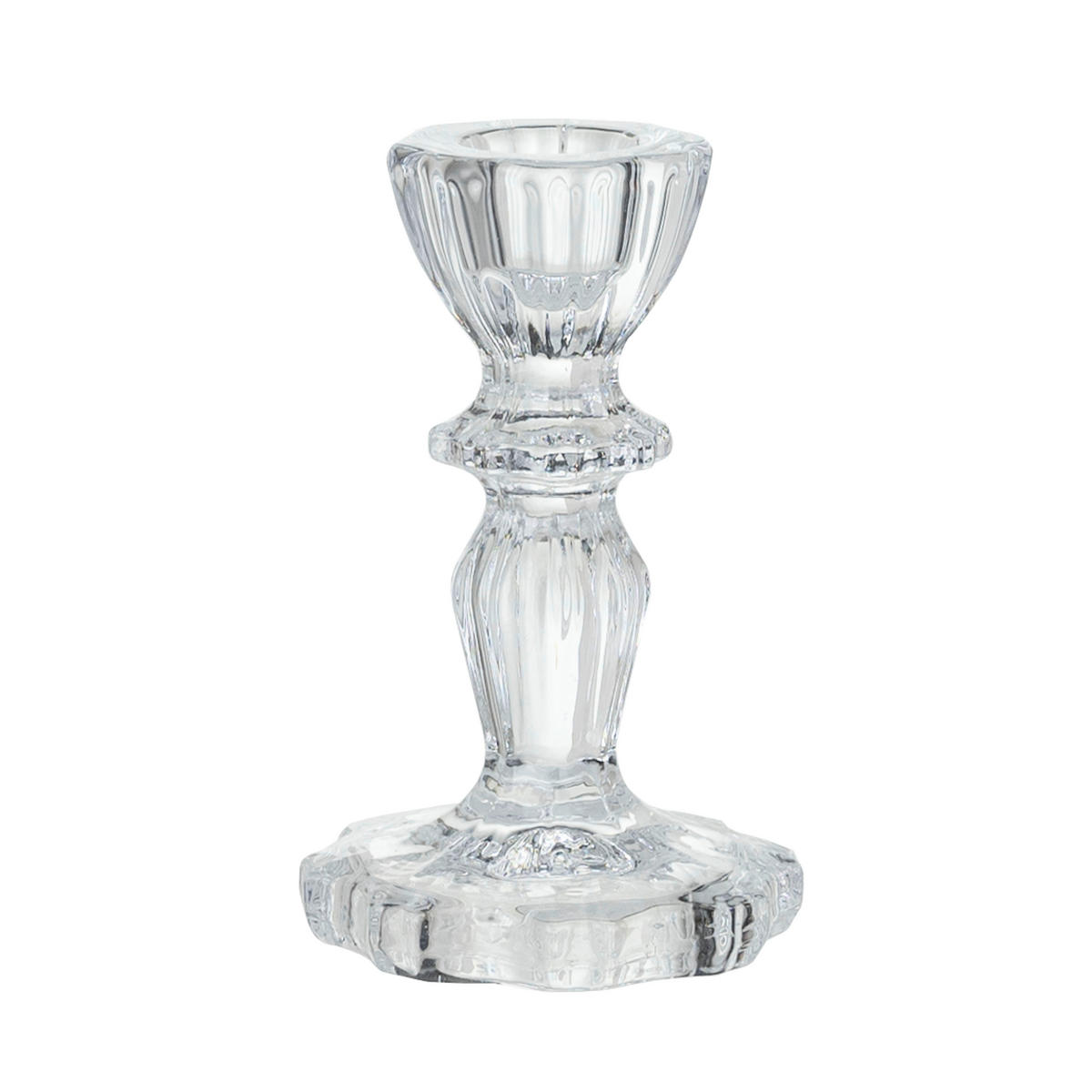 STOJAN NA SVIEČKU  sklo - číra, Basics, sklo (6,8/11cm) - Ambia Home