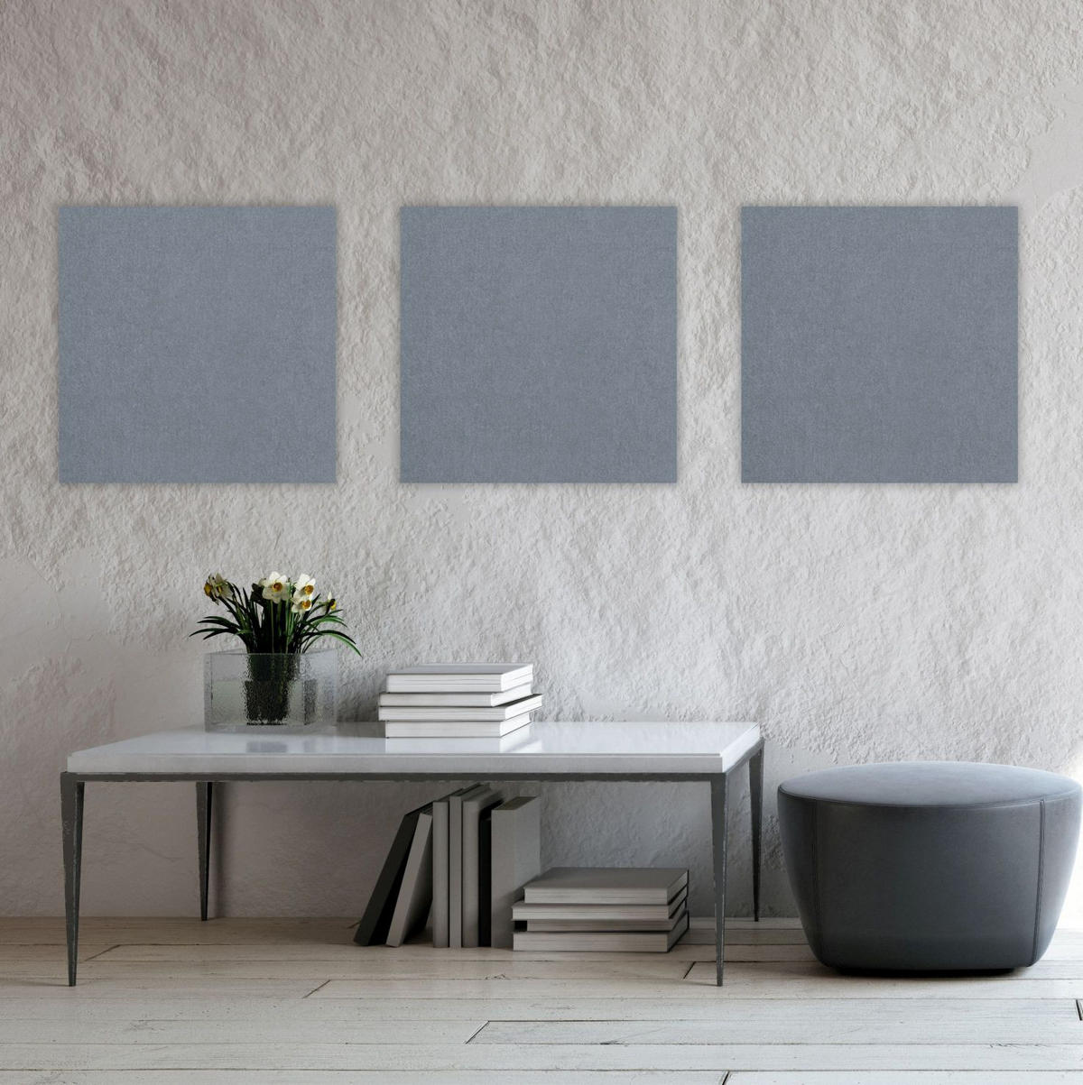 AKUSTIKPANEEL Modular Wall System rPet 52/52/0,6 cm  - Grau, MODERN, Kunststoff/Textil (52/52/0,6cm) - Jangal