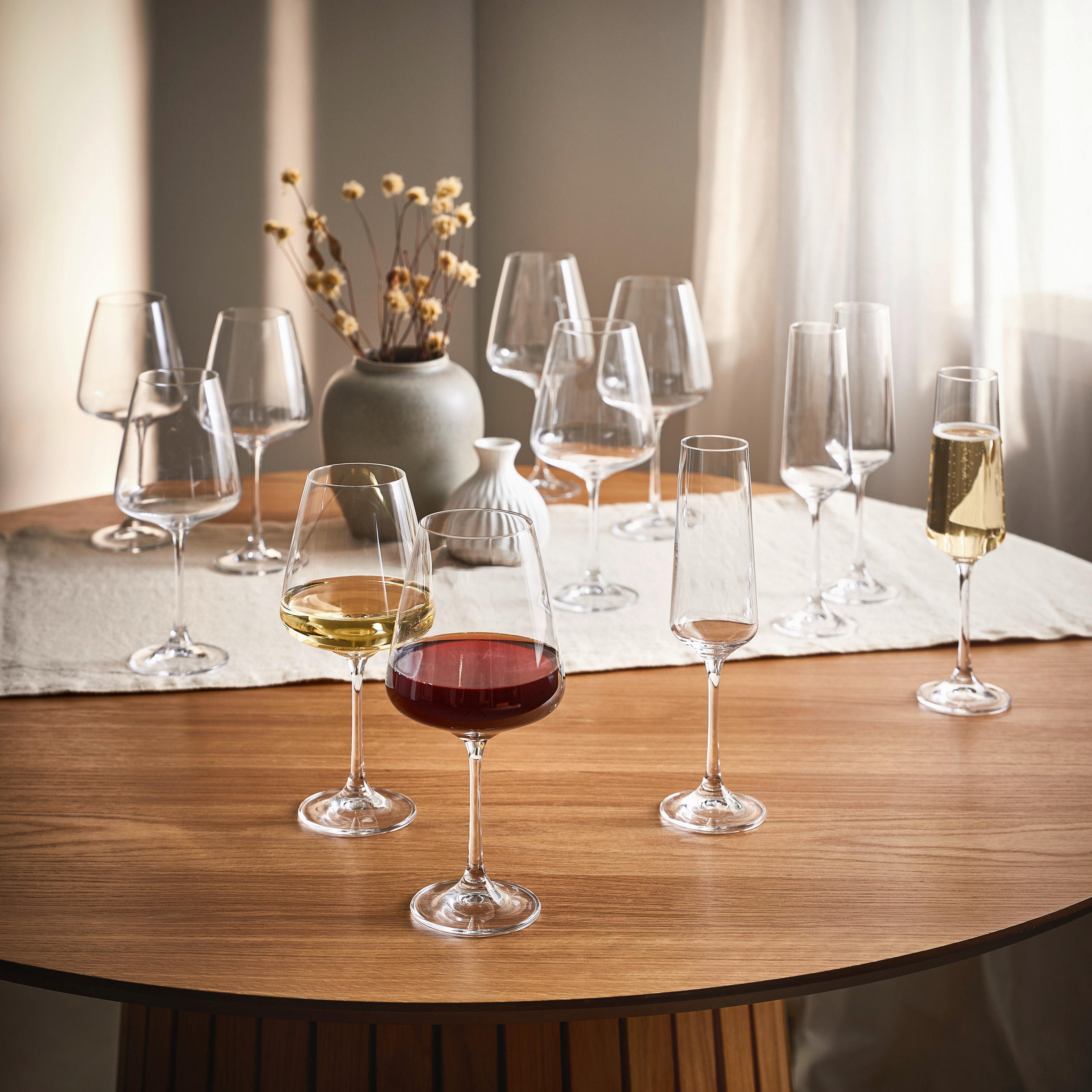 GLÄSERSET Paladino  12-teilig  - Klar, Design, Glas - Leonardo
