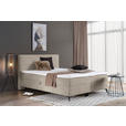 BOXBETT 180/200 cm  in Beige  - Beige/Schwarz, Design, Holz/Holzwerkstoff (180/200cm) - Xora