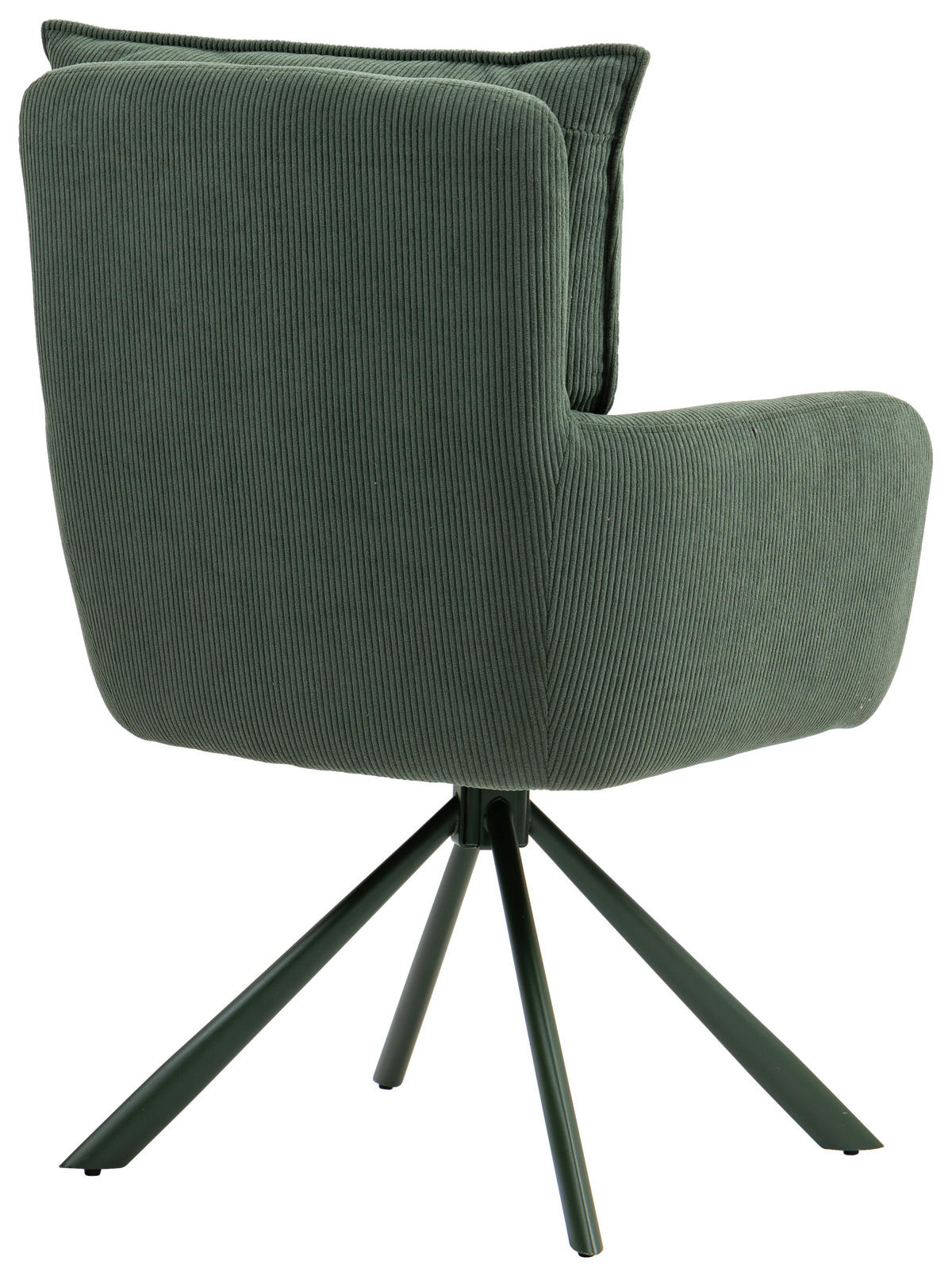 ARMLEHNSTUHL  in Feincord  - Grün, Design, Textil/Metall (61/95/67cm) - Novel