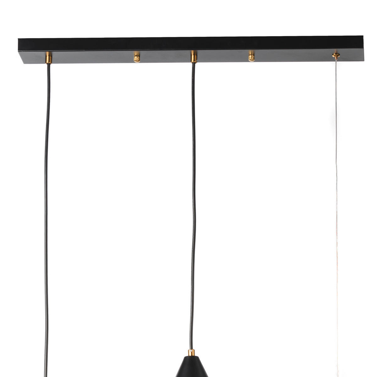 LED-HÄNGELEUCHTE 90/15/120 cm  - Schwarz, Design, Metall (90/15/120cm)