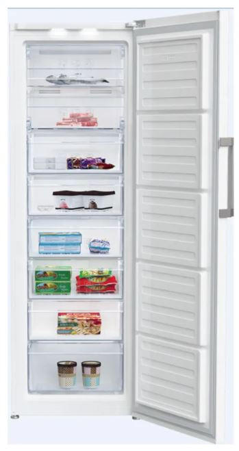 GEFRIERSCHRANK GF312E43WCHN  - Weiss, Metall (59,5/185/65,5cm) - Beko