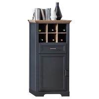 KOMMODE  in 66/136/42 cm  - Graphitfarben/Eiche Artisan, ROMANTIK / LANDHAUS, Holzwerkstoff/Metall (66/136/42cm) - Hom`in