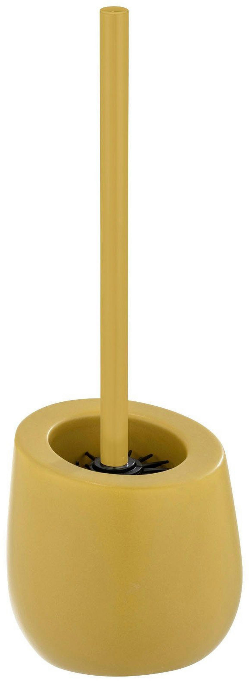 WC-BÜRSTENGARNITUR in Keramik  Kunststoff   - Gelb/Weiß, Basics, Keramik/Kunststoff (13,5/38/13,5cm) - Wenko