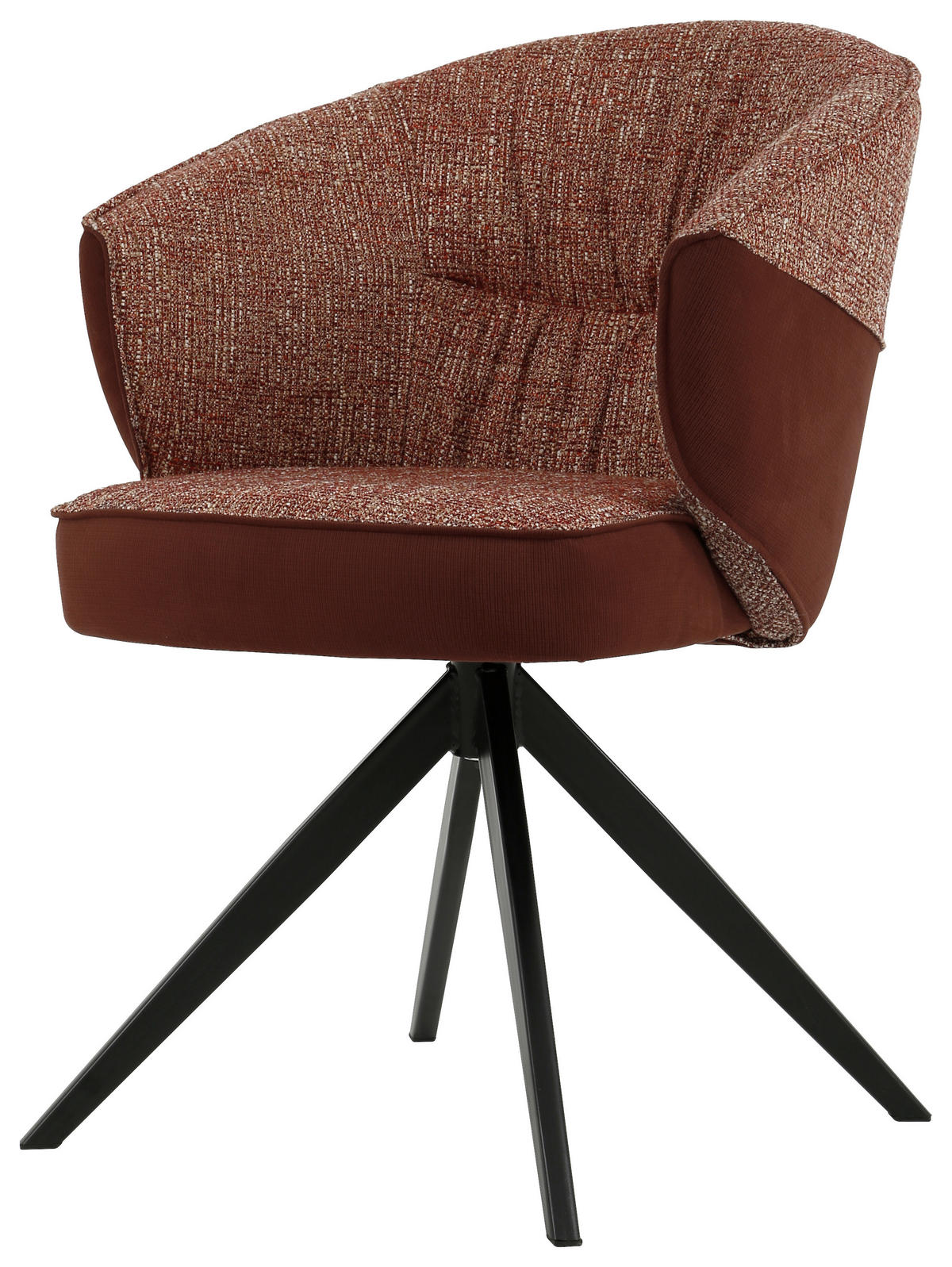 NASLANJAČ, kovina, tekstil rdeča, črna  - rdeča/črna, Design, kovina/tekstil (61/82,5/63cm) - Novel
