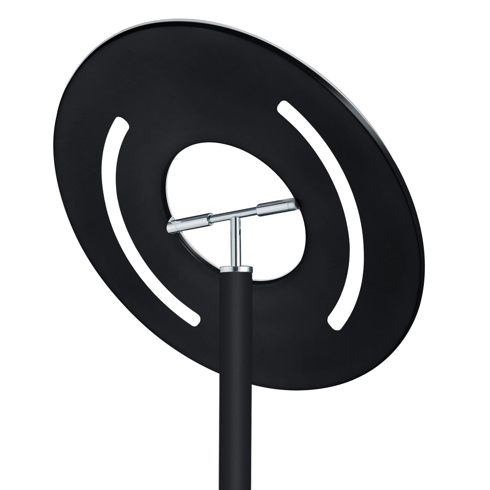 LED-STEHLEUCHTE 45/185 cm    - Schwarz, Design, Metall (45/185cm) - Hell