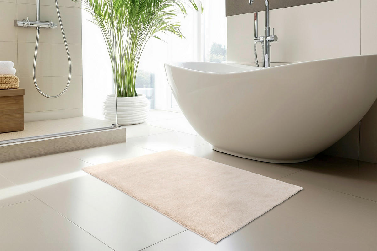 BADEMATTE 50/90 cm  - Basics, Kunststoff (50/90cm) - Kayoom