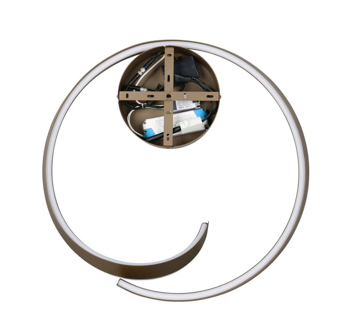 LED-DECKENLEUCHTE CIRONDA  - Platinfarben, Design, Metall (59,5/26,5/58,7cm) - Cinque