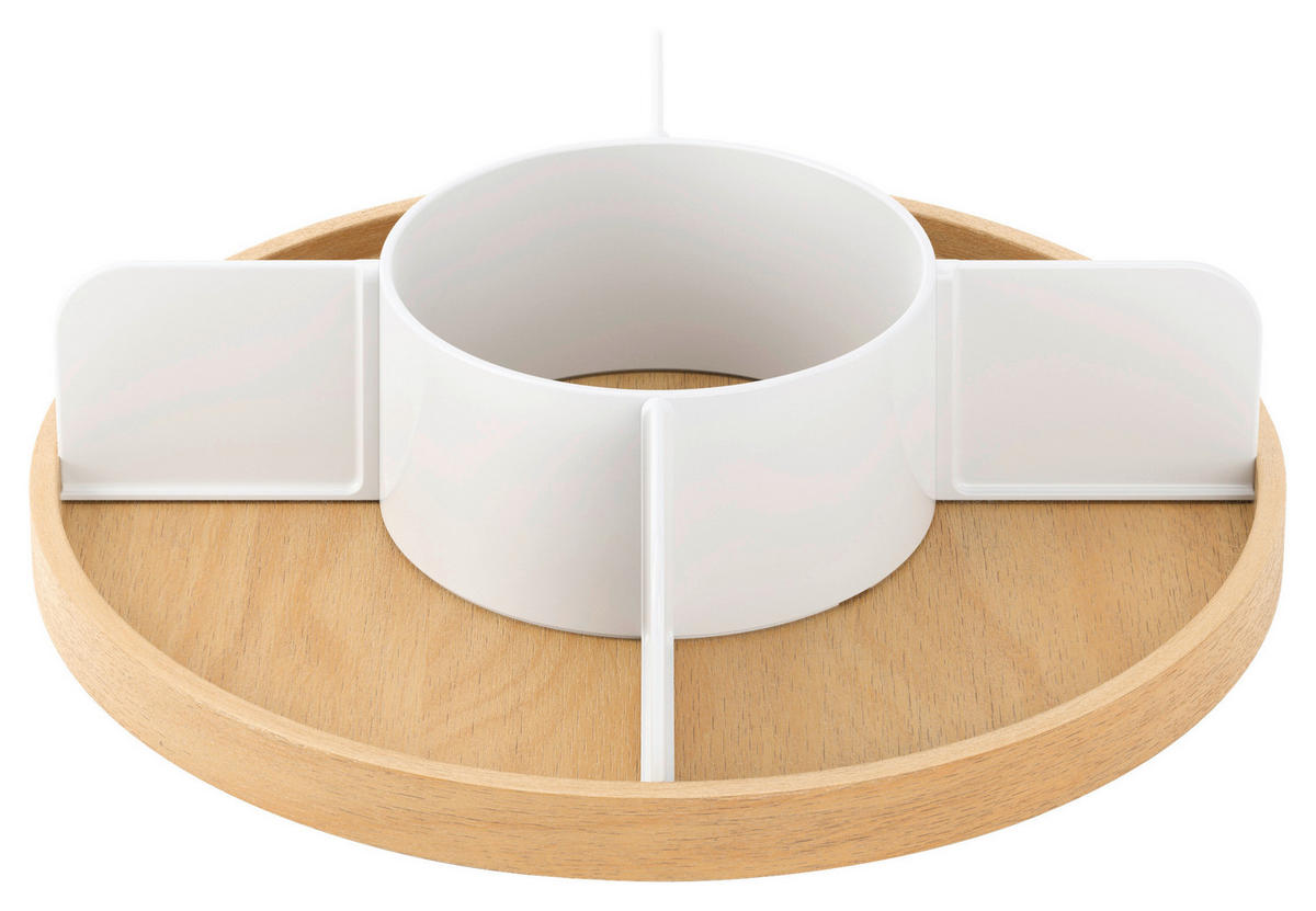 MENAGE-SET - Naturfarben/Weiß, Design, Holz/Kunststoff (30,5/8,9/30,5cm) - Umbra