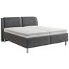 POLSTERBETT Matratze, gepolstertes Kopfteil, Lattenrost Anthrazit, Grau 180/200 cm  - Anthrazit/Alufarben, KONVENTIONELL, Holz/Holzwerkstoff (180/200cm) - Beldomo - Sleep