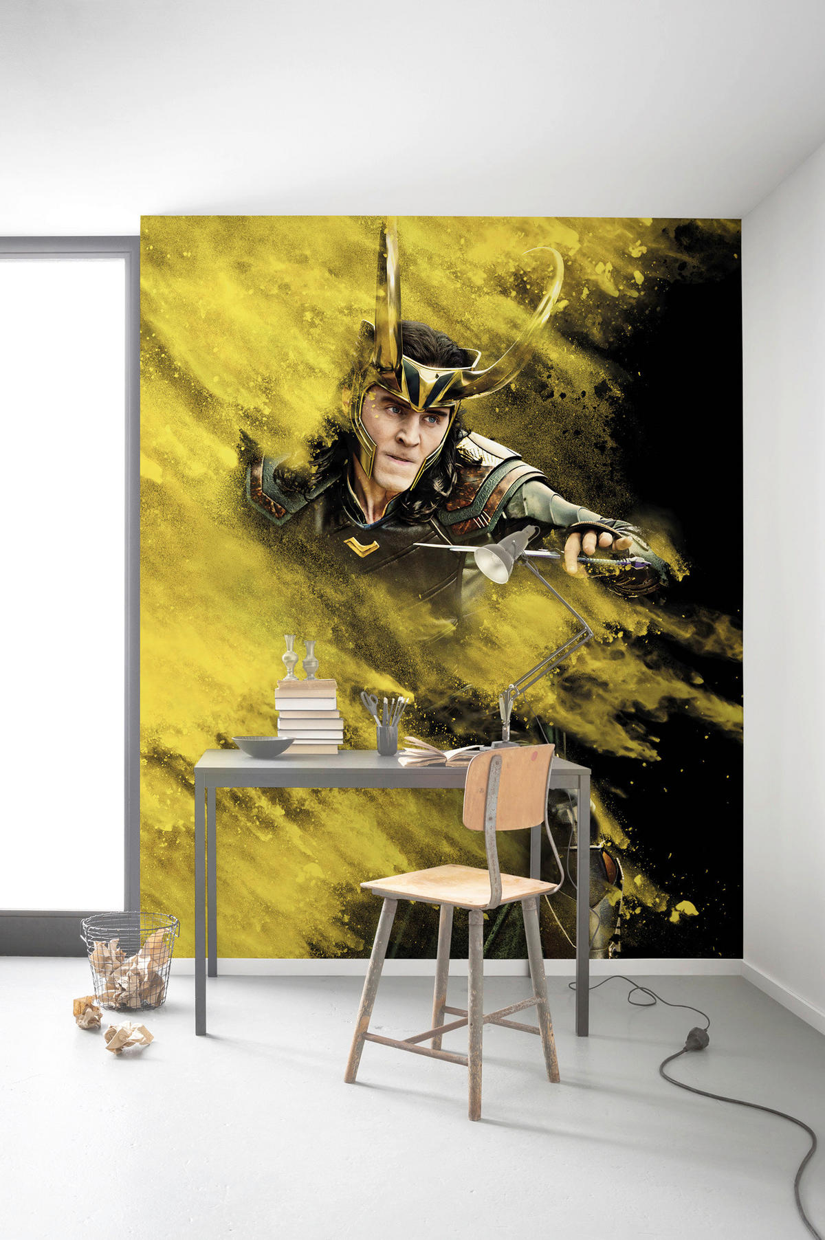 FOTOTAPETE LOKI YELLOW DUST  - Gelb/Schwarz, Design, Textil (200/250cm) - Marvel