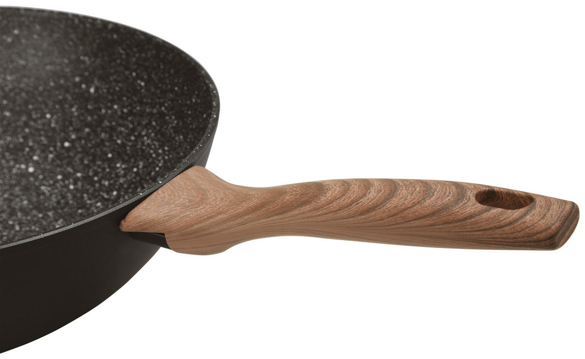 PÁNEV WOK, 32 cm  - černá, Trend, kov/sklo (32cm) - Sambonet