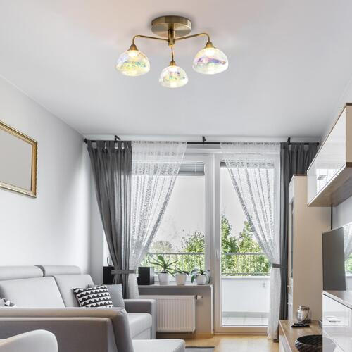 LED-DECKENLEUCHTE   - Messingfarben, Design, Metall (19,5cm) - Näve