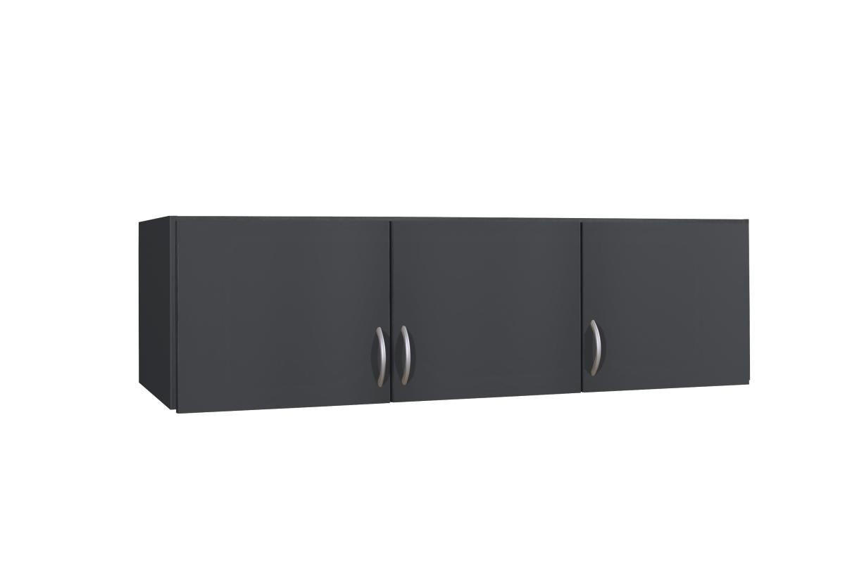 AUFSATZSCHRANK 136/39/54 cm   - Silberfarben/Grau, Design, Holzwerkstoff/Kunststoff (136/39/54cm) - Boxxx