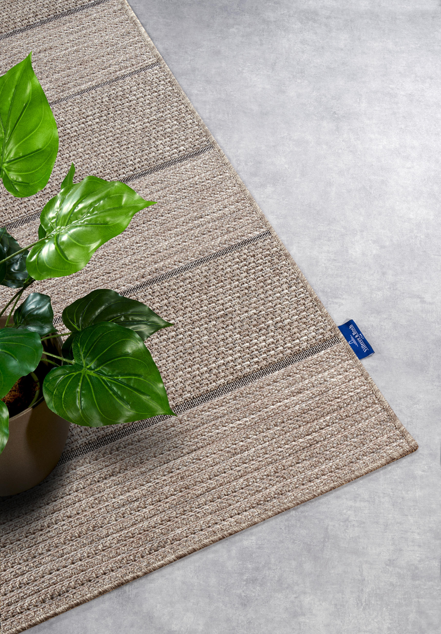 OUTDOORTEPPICH 115/170 cm Kollektion 1836 Hellbraun  - Hellbraun, Design, Kunststoff/Textil (115/170cm) - Villeroy & Boch