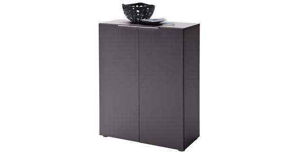 SCHUHSCHRANK 80/101/39 cm - Edelstahlfarben/Anthrazit, Design, Holzwerkstoff/Kunststoff (80/101/39cm) - Carryhome