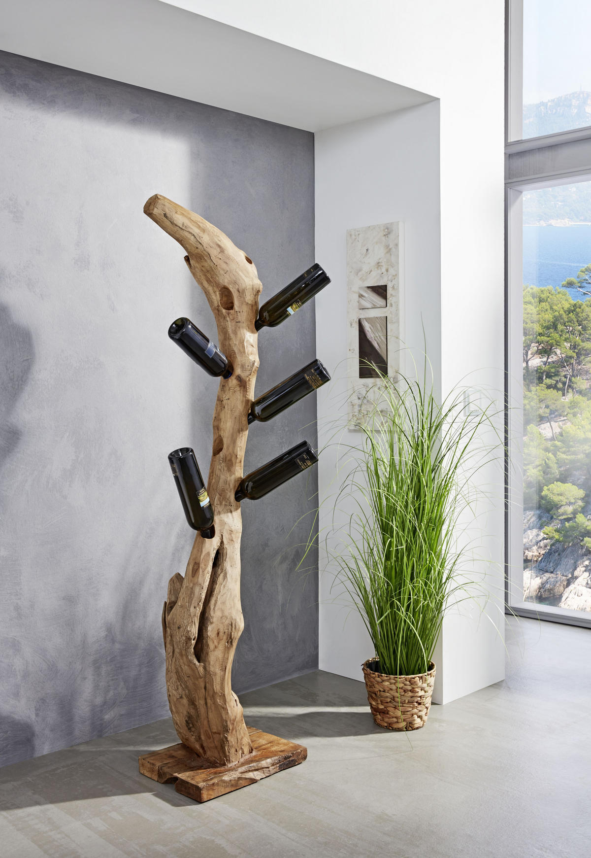 FLASCHENHALTER - Naturfarben, LIFESTYLE, Holz (30/180/30cm) - Landscape